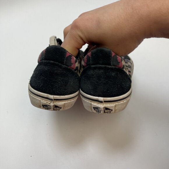 Vans Old Skool Pink Purple Leopard Camo Skater Shoe Low Top Size 4.5 Missy Teen - Picture 7 of 16